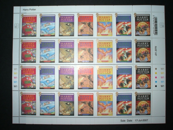Harry Potter Royal Mail Mint Stamps Full Sheet Dated!